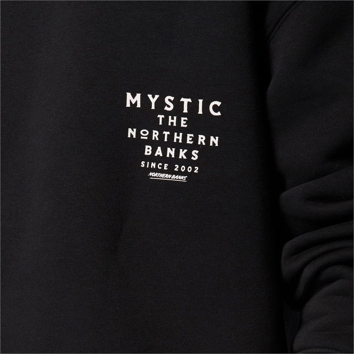 2023 Mystic Bancos Del Norte Para Hombre Crew Sudadera 35104.230112 - Negro